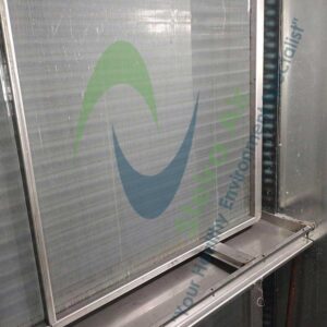 Clean HVAC coil after steam cleaning, showcasing improved surface condition and enhanced airflow, emphasizing eco-friendly cleaning benefits by Steira Air.